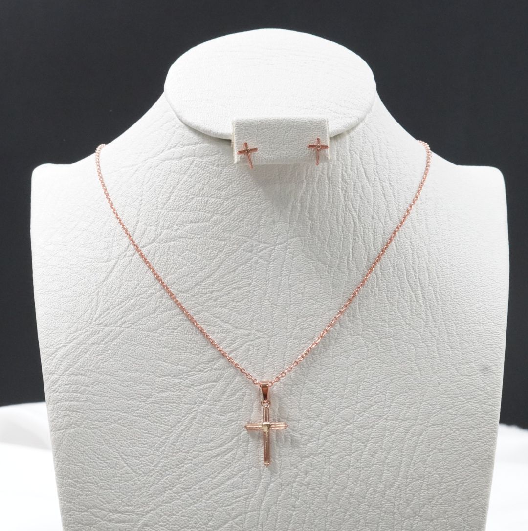 Miniatura 2 de JUEGUITO ECO CRUZ ALARGADITA ROSADA